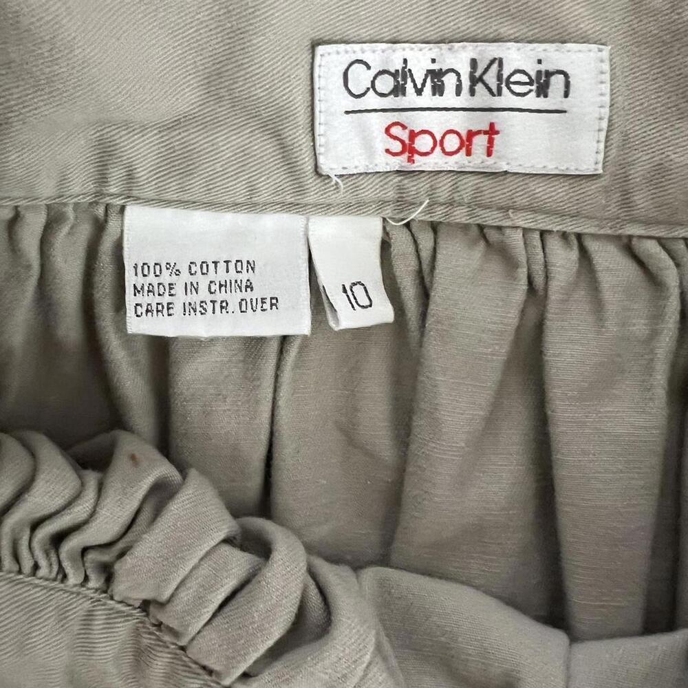 Vintage Calvin Klein khaki midi skirt - Picture 3 of 4